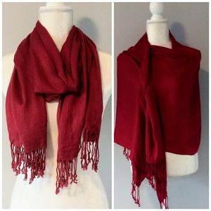 3 for $15 Cranberry red scarf